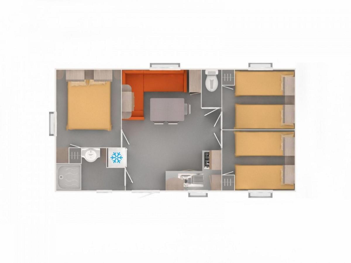 Mobilehome 8 Personnes Avec Clim Situe Aux Sables Du Midi Valras-Plage Exteriör bild